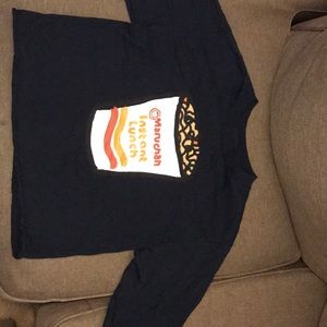 maruchan instant lunch long sleeve crop top